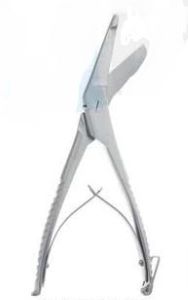 Ножиці для розрізання гіпсу та гіпсових пов'язок з пильчатою ріжучою частиною, Сеутіна, 200 мм Bio Tules Impex BTS-24-337